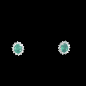 PENDIENTES ROSETA ESMERALDA