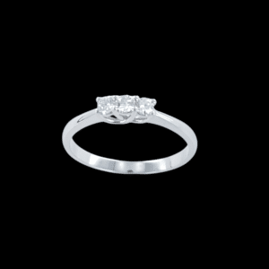 Anillo trisillo con Brillantes