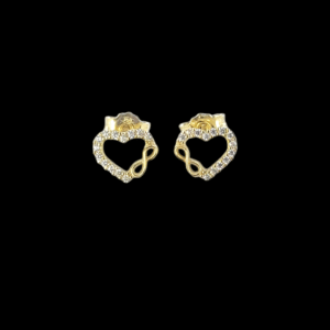 Pendientes corazon infinito